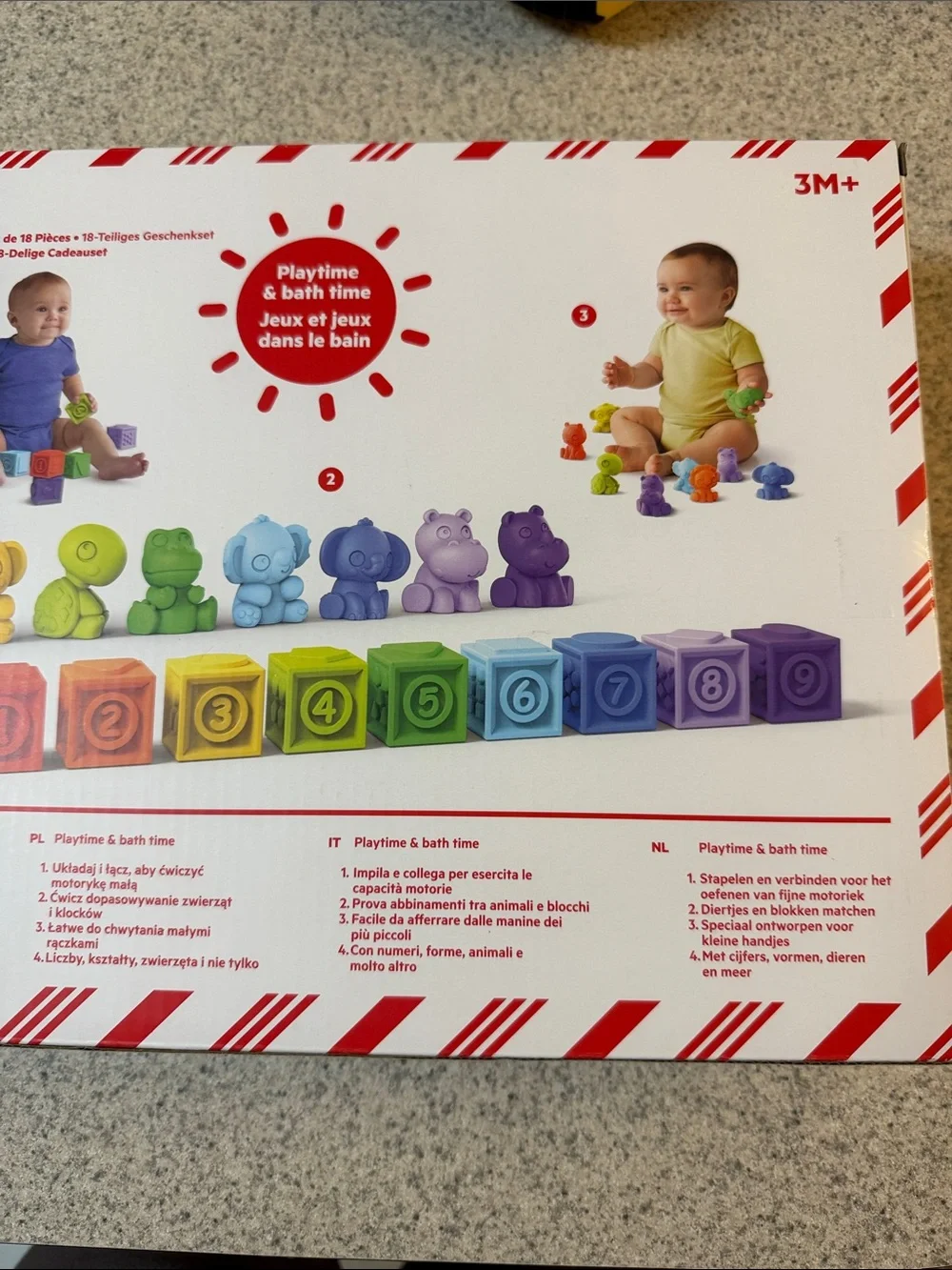 Bright Starts Cubes & Cuties Stacking Playset in Multicolor